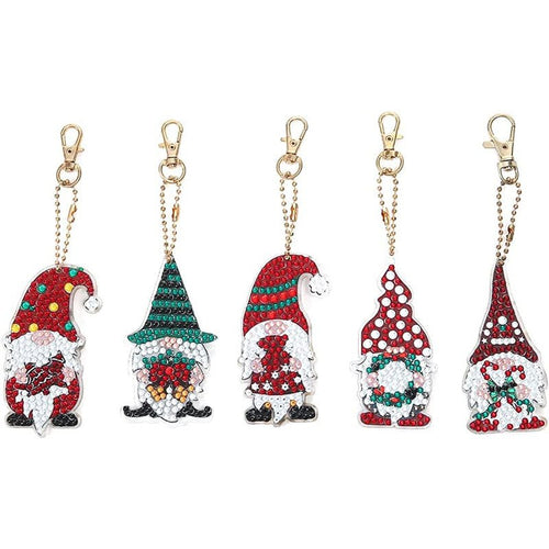Diamond Painting Sleutelhanger 5D Dwergen Set 1