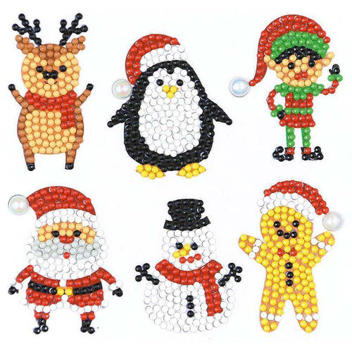 Diamond Painting Sticker Set 2 Kerst voor Kinderen