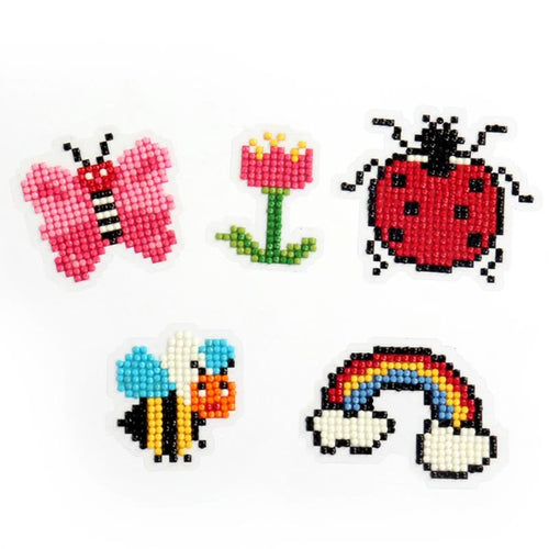 Set Diamond Painting Stickers met Kleurrijke Natuur voor Kinderen