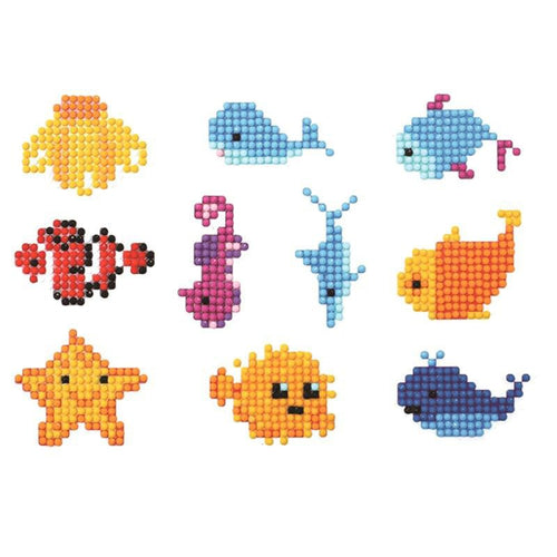 Diamond Painting Sticker Set met Vissen voor Kinderen