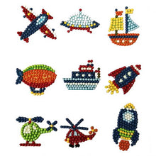Afbeelding in Gallery-weergave laden, Diamond Painting Sticker Set Vliegtuigen voor Kinderen
