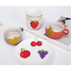 Diamond Painting Sticker Set met Fruit voor Kinderen