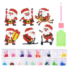 Afbeelding in Gallery-weergave laden, Set Diamond Painting Stickers met Kerstmannen voor Kinderen