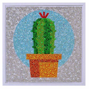Diamond Painting 5D Kinderen Cactus met Fotolijst