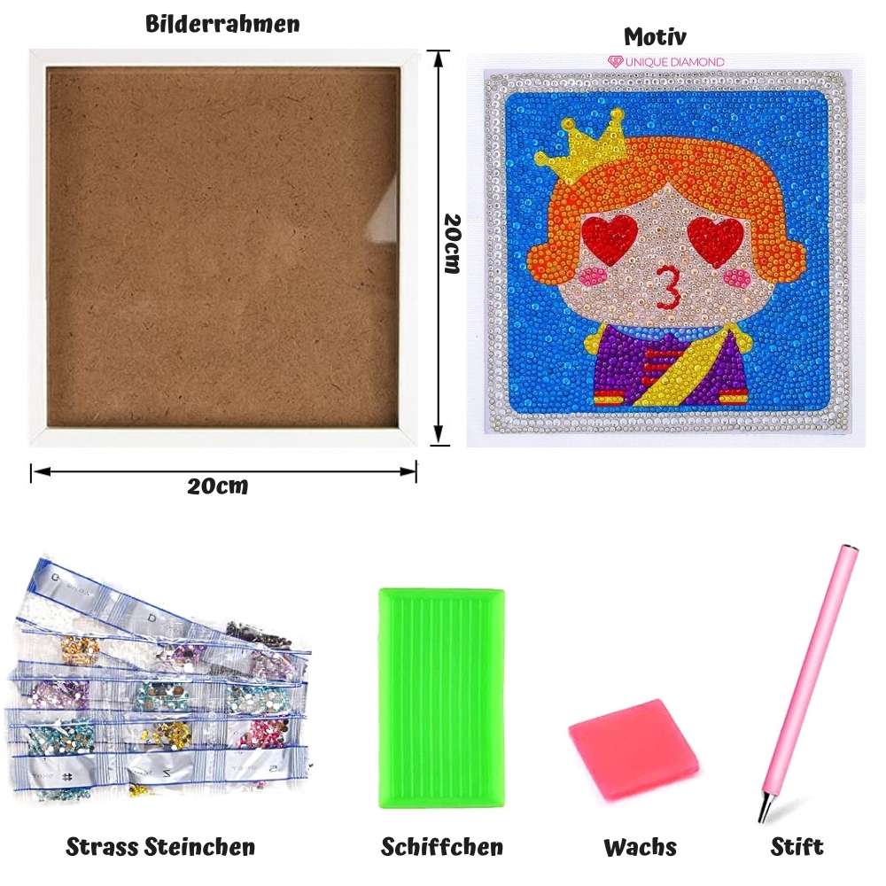 Diamond Painting Prins met Fotolijst voor Kinderen