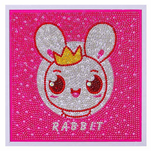Diamond Painting Konijn met Fotolijst voor Kinderen