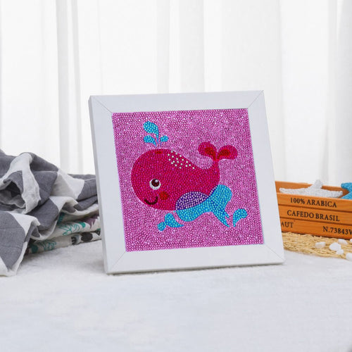 Diamond Painting Walvis voor Kinderen met Fotolijst