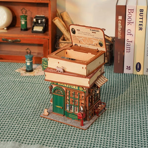Miniatuurhuisje Tijd Boekwinkel