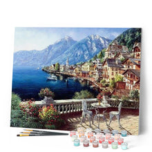 Afbeelding in Gallery-weergave laden, Schilderen op Nummer - Prachtige kust en bergen