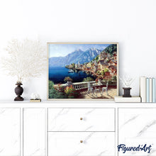 Afbeelding in Gallery-weergave laden, Schilderen op Nummer - Prachtige kust en bergen