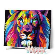 Afbeelding in Gallery-weergave laden, Schilderen op Nummer - Leeuw Pop-art