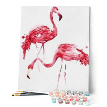 Afbeelding in Gallery-weergave laden, Schilderen op Nummer - Flamingo's