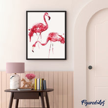 Afbeelding in Gallery-weergave laden, Schilderen op Nummer - Flamingo's