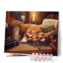 Afbeelding in Gallery-weergave laden, Schilderen op Nummer - Luie kat