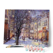 Afbeelding in Gallery-weergave laden, Schilderen op Nummer - Stad tijdens de winter