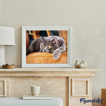 Afbeelding in Gallery-weergave laden, Schilderen op Nummer - Kat op de bank