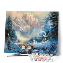 Afbeelding in Gallery-weergave laden, Schilderen op Nummer - Winter in de bergen