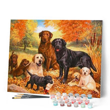Afbeelding in Gallery-weergave laden, Schilderen op Nummer - Roedel honden