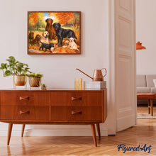 Afbeelding in Gallery-weergave laden, Schilderen op Nummer - Roedel honden