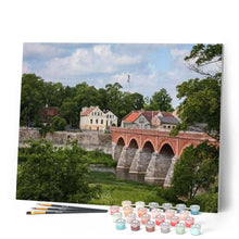 Afbeelding in Gallery-weergave laden, Schilderen op Nummer - Arch Bridge Township