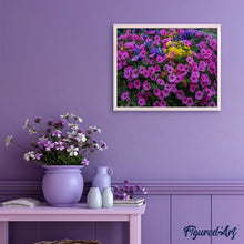 Afbeelding in Gallery-weergave laden, Schilderen op Nummer - Paars bloeiende bloemen