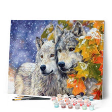 Afbeelding in Gallery-weergave laden, Schilderen op Nummer - Wolven Paar 2
