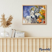 Afbeelding in Gallery-weergave laden, Schilderen op Nummer - Wolven Paar 2
