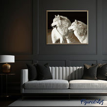 Afbeelding in Gallery-weergave laden, Schilderen op Nummer - Witte wolven