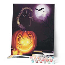 Afbeelding in Gallery-weergave laden, Schilderen op Nummer - Halloween Pompoenen