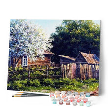 Afbeelding in Gallery-weergave laden, Schilderen op Nummer - Hut en witte boom