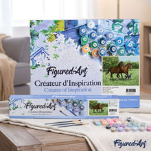 Afbeelding in Gallery-weergave laden, Schilderen op Nummer - Twee paarden en hond