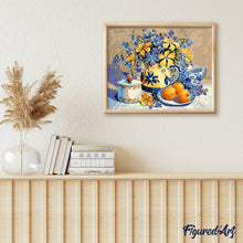 Afbeelding in Gallery-weergave laden, Schilderen op Nummer - Bloemen en sinaasappel