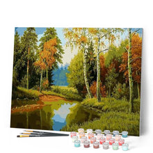 Afbeelding in Gallery-weergave laden, Schilderen op Nummer - Wilde rivier en waterval