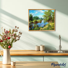 Afbeelding in Gallery-weergave laden, Schilderen op Nummer - Rivierlandschap