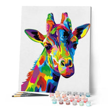 Afbeelding in Gallery-weergave laden, Schilderen op Nummer - Giraffe Pop-art