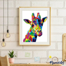 Afbeelding in Gallery-weergave laden, Schilderen op Nummer - Giraffe Pop-art