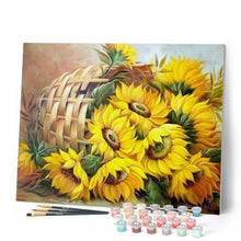 Afbeelding in Gallery-weergave laden, Schilderen op Nummer - Mand met Zonnebloemen