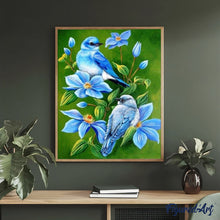 Afbeelding in Gallery-weergave laden, Schilderen op Nummer - Blauwe Vogels