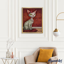 Afbeelding in Gallery-weergave laden, Schilderen op Nummer - Kat met de ketting en sigarettenhouder