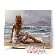 Afbeelding in Gallery-weergave laden, Schilderen op Nummer - Meisje op het strand