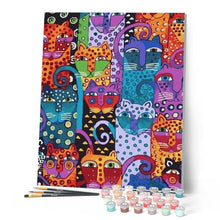 Afbeelding in Gallery-weergave laden, Schilderen op Nummer - Katten Ontwerp