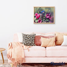 Afbeelding in Gallery-weergave laden, Schilderen op Nummer - Vogel en roze bloemen