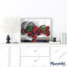 Afbeelding in Gallery-weergave laden, Schilderen op Nummer - Mandje met romantische tulpen