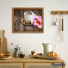 Afbeelding in Gallery-weergave laden, Schilderen op Nummer - Koffie en bloem