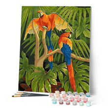 Afbeelding in Gallery-weergave laden, Schilderen op Nummer - Papegaaien in de jungle