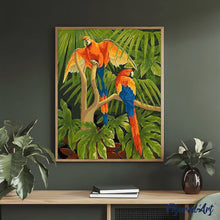 Afbeelding in Gallery-weergave laden, Schilderen op Nummer - Papegaaien in de jungle