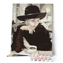 Afbeelding in Gallery-weergave laden, Schilderen op Nummer - Elegante vrouwen en koffiemok