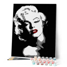 Afbeelding in Gallery-weergave laden, Schilderen op Nummer - Monroe zwart-wit