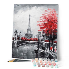 Afbeelding in Gallery-weergave laden, Schilderen op Nummer - Eiffeltoren en Red Touch