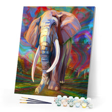 Afbeelding in Gallery-weergave laden, Schilderen op Nummer - Oude eenzame olifant